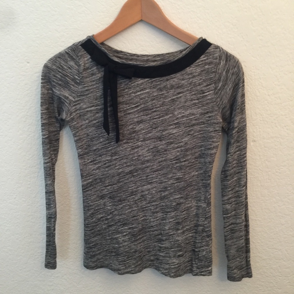 LOFT super soft Long sleeve shirt with bow